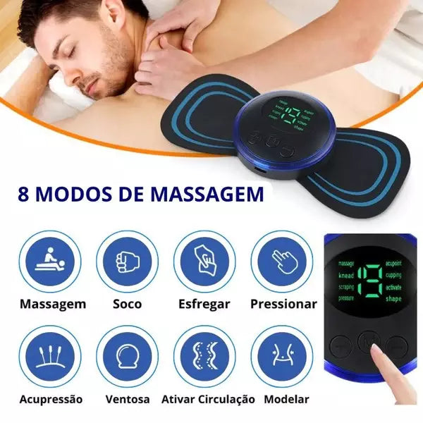 Massageador Elétrico Muscular Ortopédico e Terapêutico MaximRelax® - (Compre 1 Leve 2)