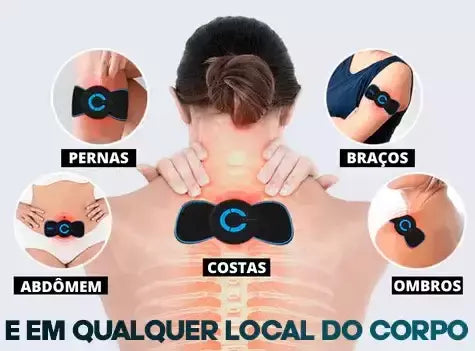 Massageador Elétrico Muscular Ortopédico e Terapêutico MaximRelax® - (Compre 1 Leve 2)